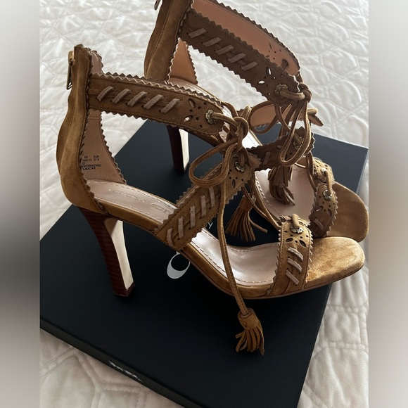 Coach Bella Suede Heels - Picture 2 of 9